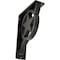 Ekena Millwork Austin Wrought Iron Bracket, (Triple center brace), Antiqued Pewter 2"W x 5 1/2"D x 8"H BKTM02X05X08TAUAPW - alternate 1